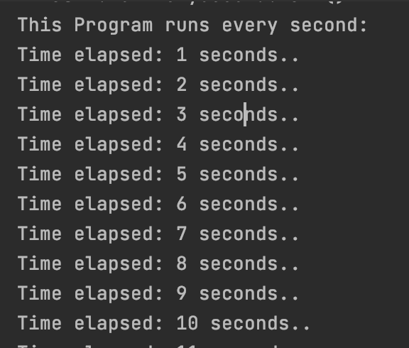 Run Java Program Every second